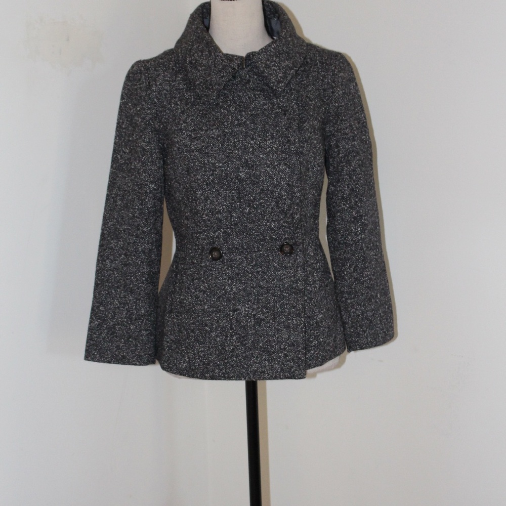 Banana Republic MADMEN, Elegant Gray Tweed Jacket - Picture 2 of 13